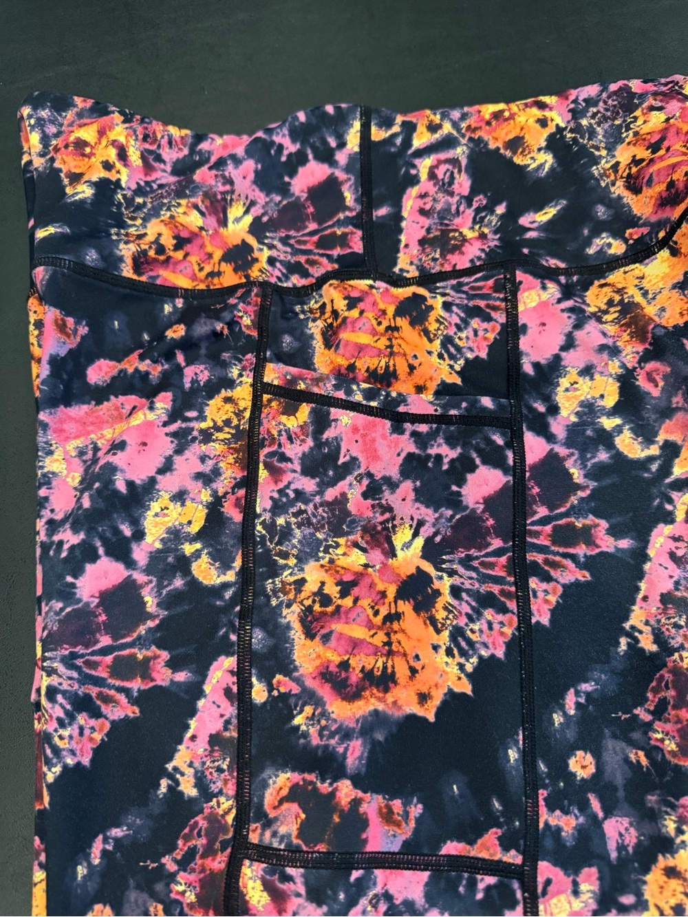 CVG Acid Wash Tie-Dye (RETIRED PRINT) Capri Leggings - Picture 6 of 9